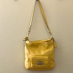 Coach Yellow Leather Crossbody Bag